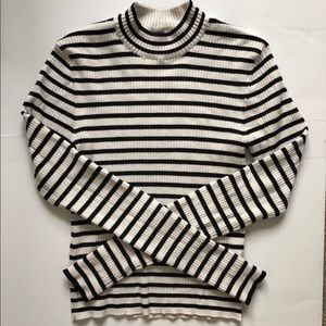 Striped crew neck sweater